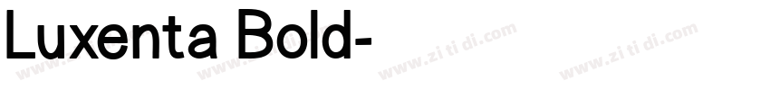 Luxenta Bold字体转换